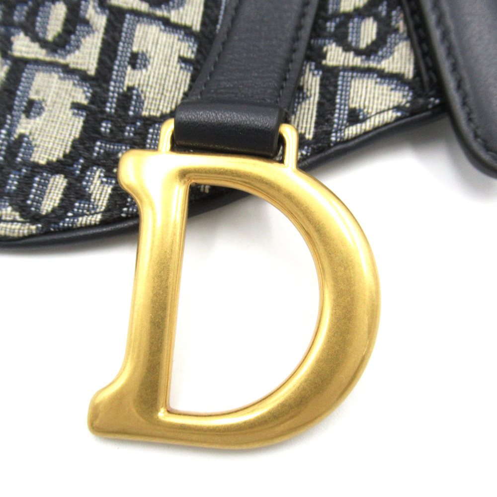 Dior Saddle bag Navy canvas - Picture 5 of 8